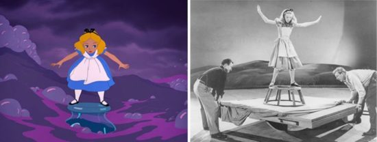Cómo los animadores de Disney utilizaron a una actriz para dibujar Alicia en el país de las maravillas