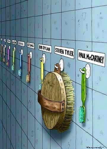 Dental Hygiene bei Rockstars