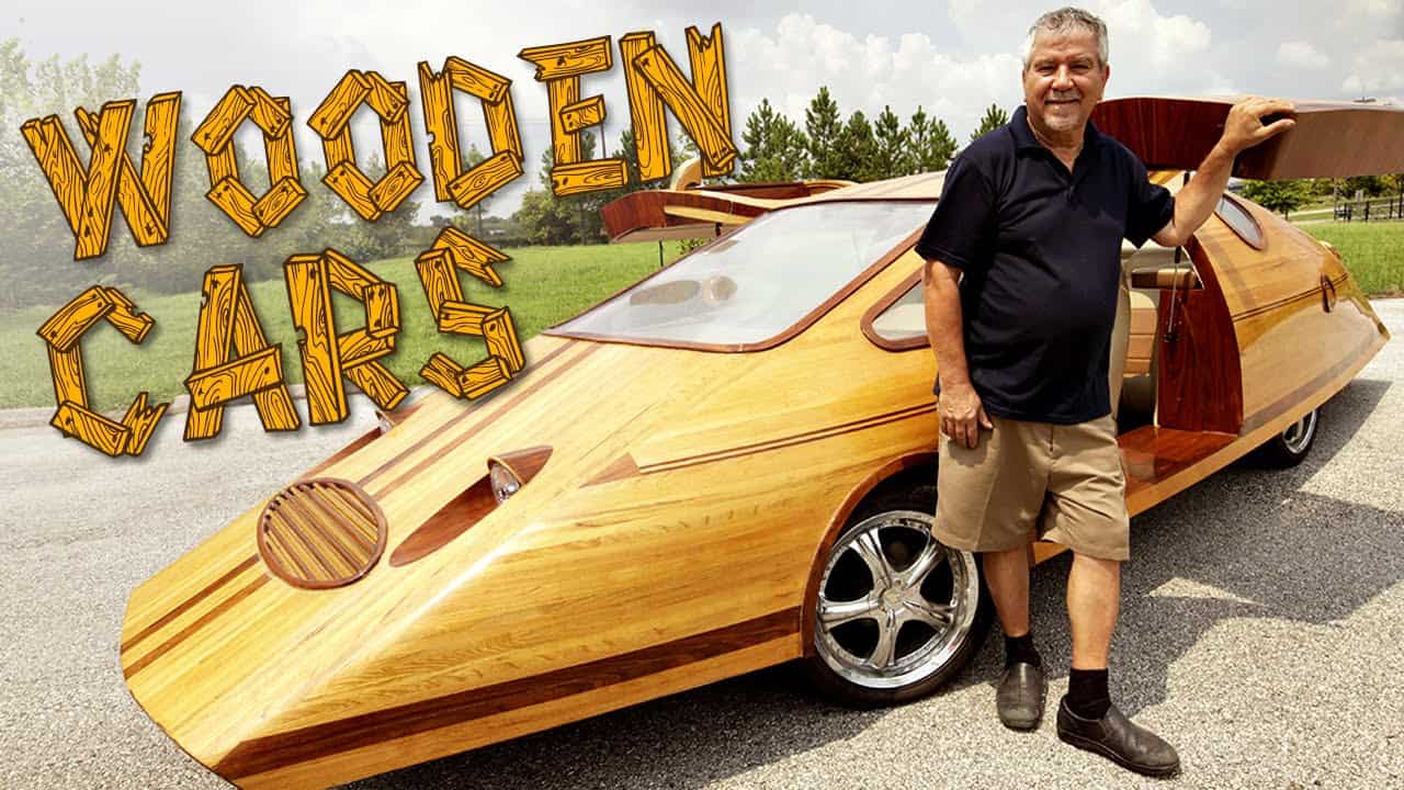 Ein Auto aus Holz