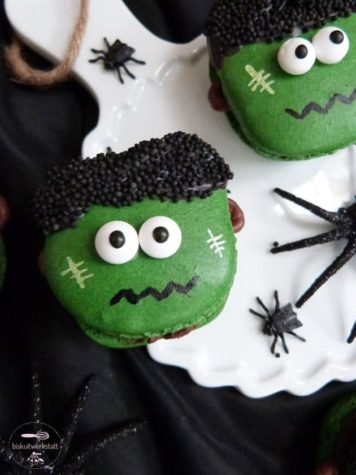 Frankenstein Macarons