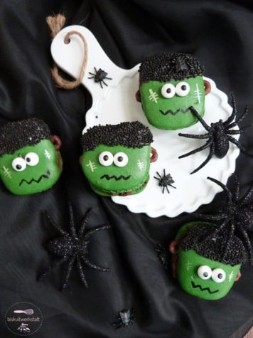 Frankenstein Macarons