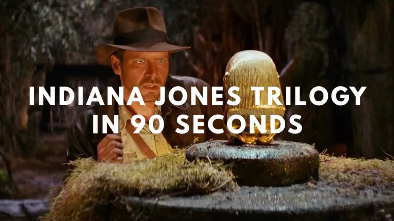 Indiana Jones-trilogio en 90 sekundoj