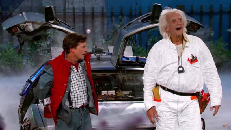 "2015 ist ziemlich Scheisse": Marty McFly und Doc Brown zu Gast bei Jimmy Kimmel