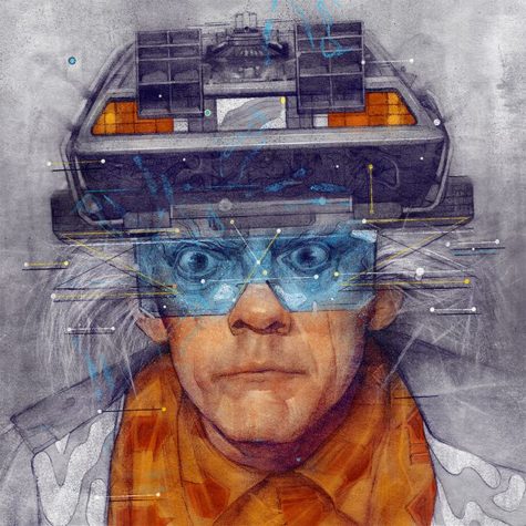 Doc Brown og Marty McFly: Back to the Future med Samuel Rodriguez