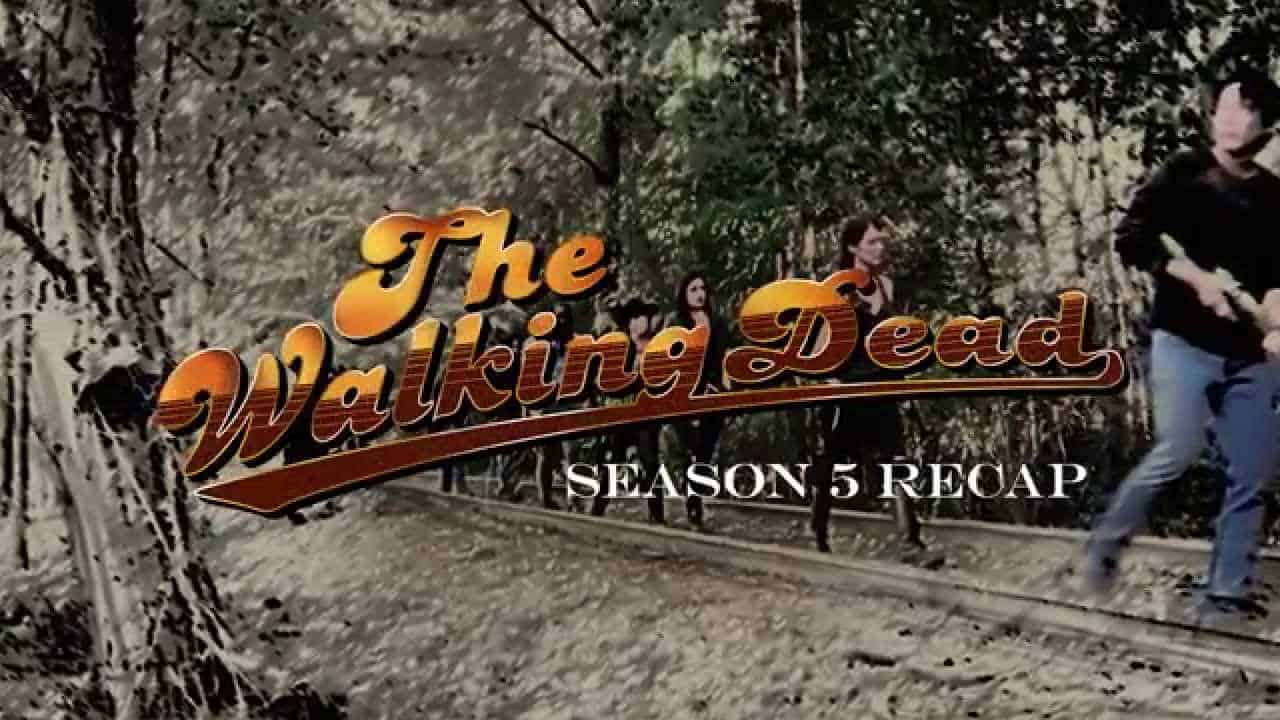 Resumen de la temporada 5 de The Walking Dead con tema Cheers