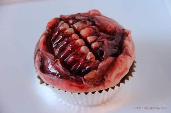 Cupcake bouche zombie