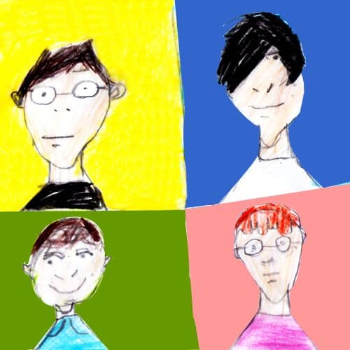 Albumcover nachmalt von einer 6 Jährigen