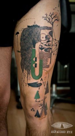 Expanded Eye: Abstrakte Kunst als Tattoo