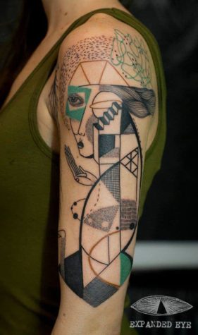 Expanded Eye: Abstract art as a tattoo