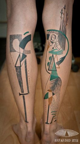 Expanded Eye: Abstrakte Kunst als Tattoo