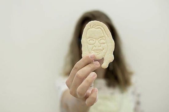 Your face as a cookie shape