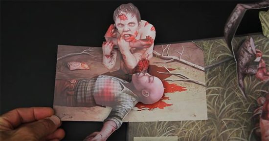 Blutrünstiges Pop-Up Buch zu "The Walking Dead"