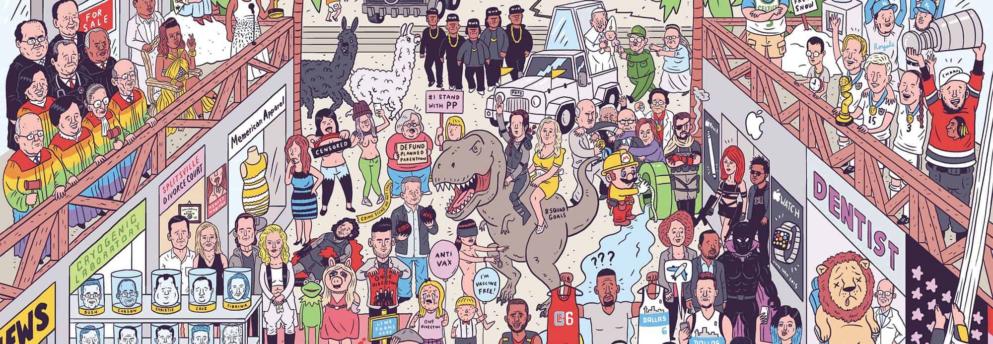Here's to 2015: Das Jahr 2015 zusammengefasst in einer Illustration