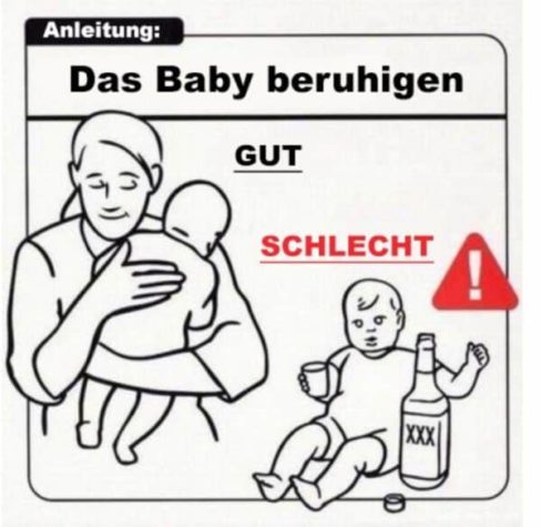 Anleitung für ein Baby