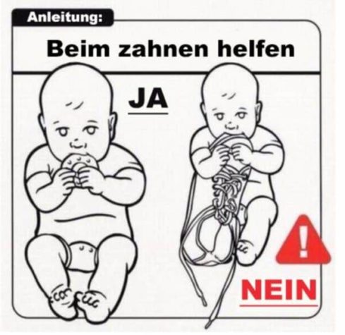 Anleitung für ein Baby