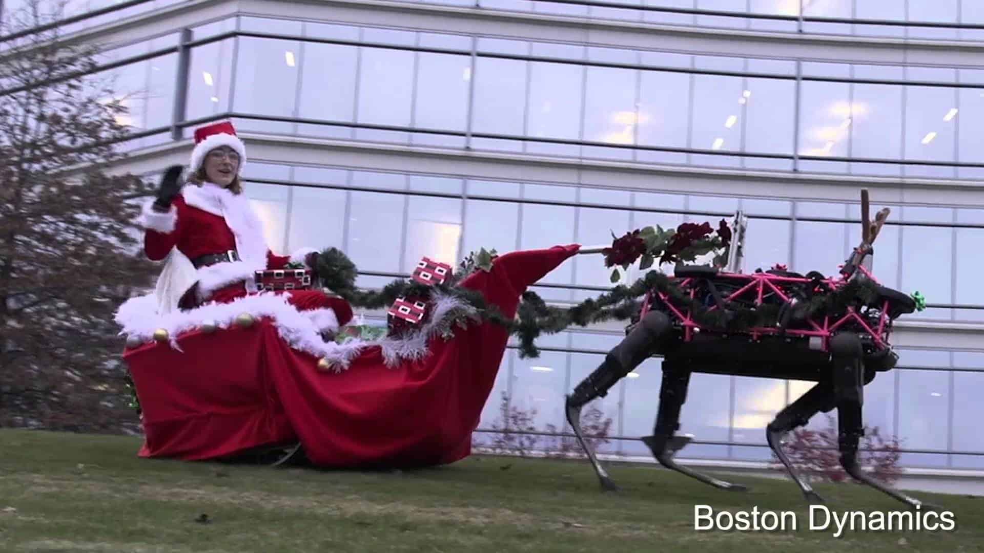 Boston Dynamics Roboter-Rentier-Weihnachtsmann