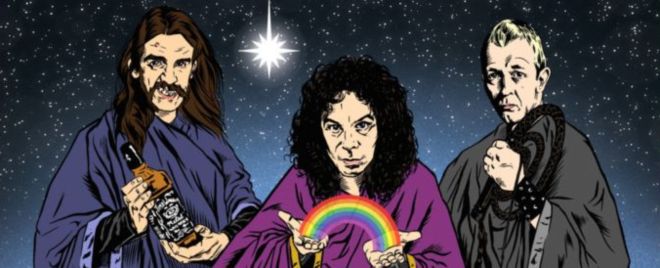 Heavy Metal Heros Christmas Cards