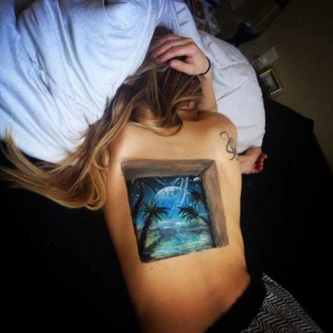 Natasha Farnsworth's dreidimensionale Bodypaintings