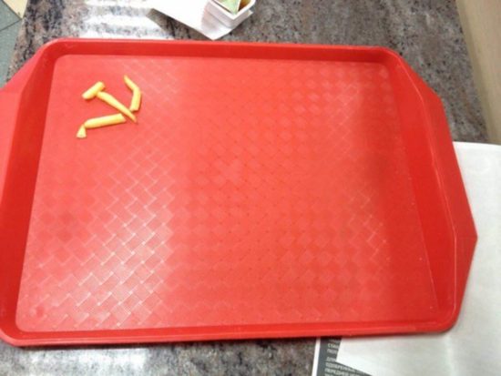 The other day at McDonald's: ☭ from French fries