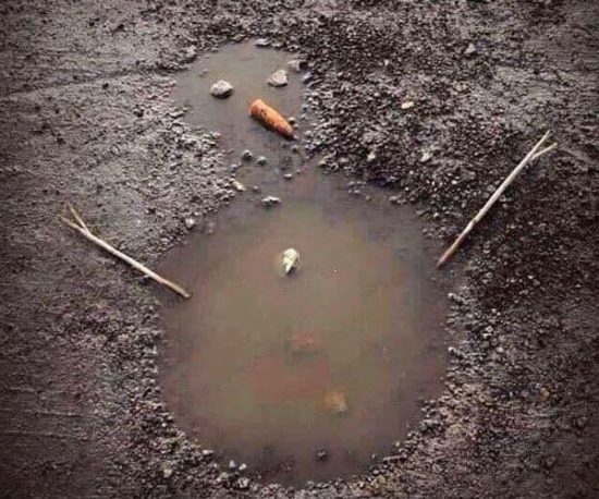 Schneemann zum Winteranfang 2015