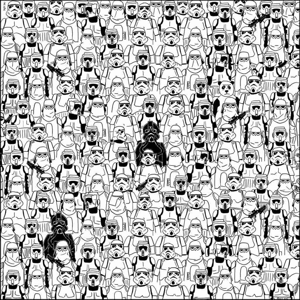 Trouvez le Panda, version Star Wars