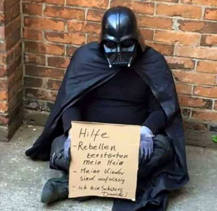 Co právě dělá Darth Vader?