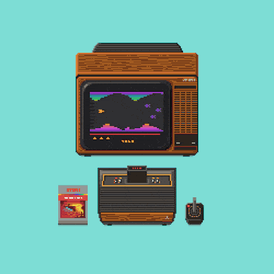 Geschichte der Videospiele bis zum Jahr 2002 in Pixeln