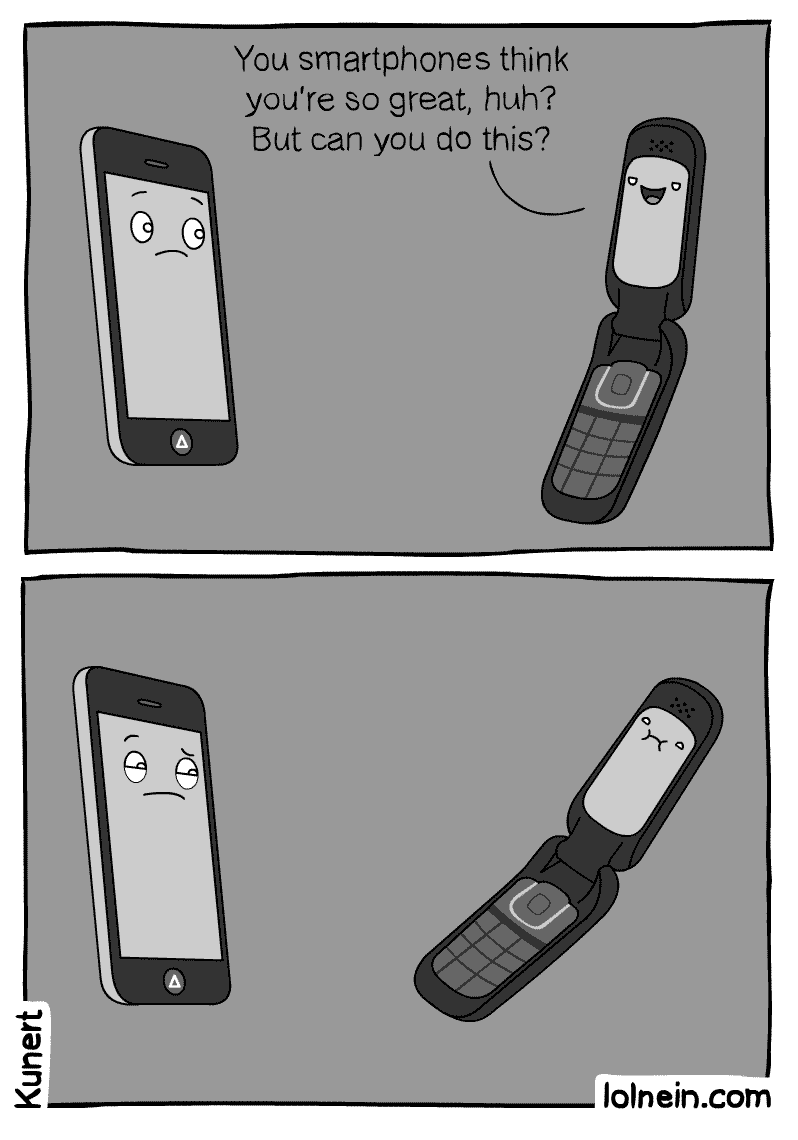 Smartphones vs. Old School Handys