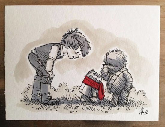 Star Wars Charaktere als Winnie Puuh und seine Freunde