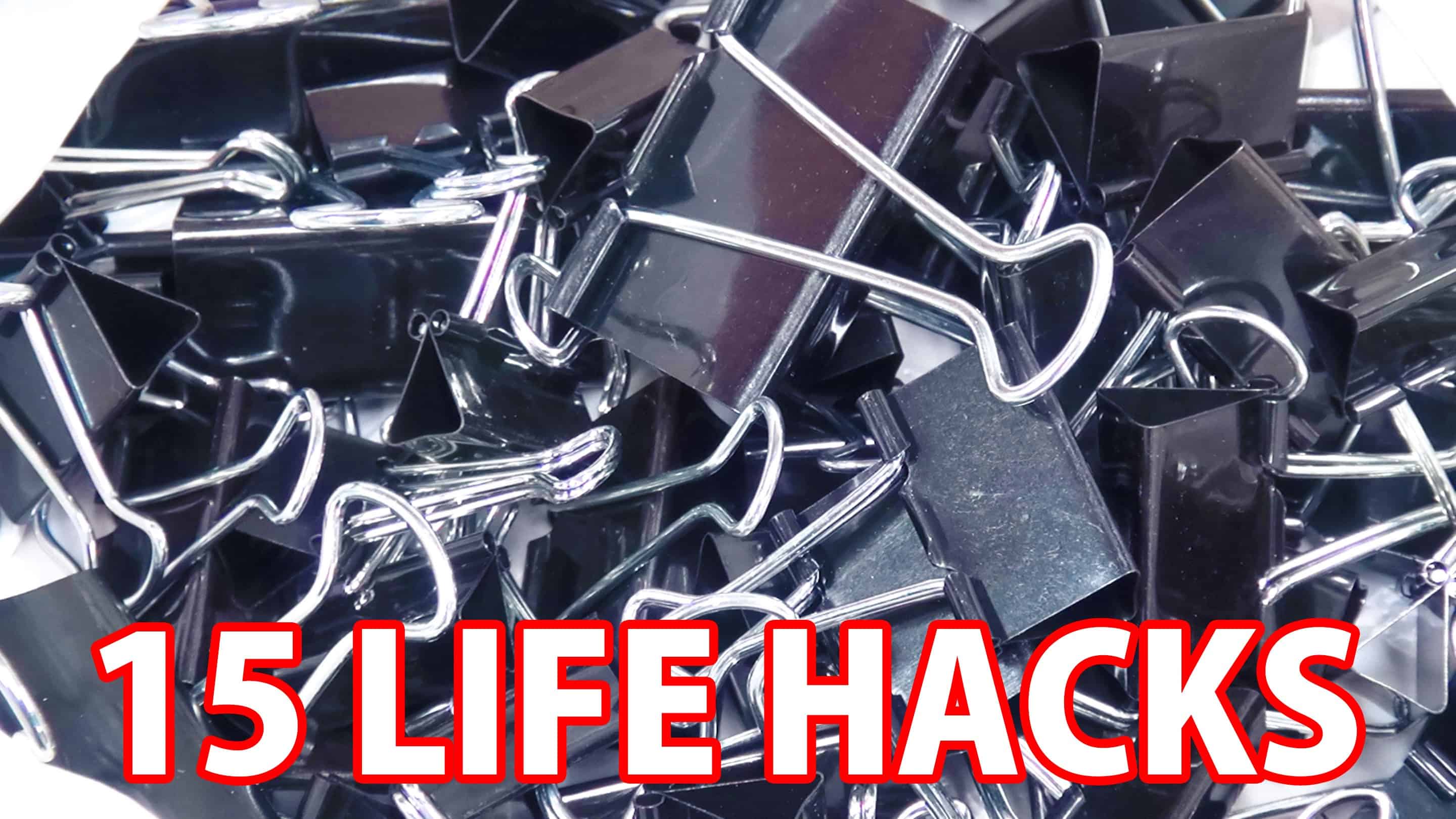 15 lifehacks mit aktenklemmen