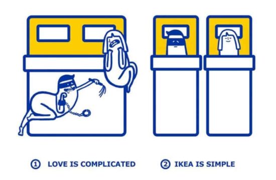 IKEA montre à quel point il est facile de résoudre les problèmes d'amour