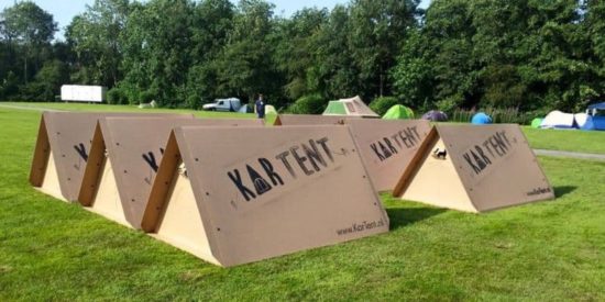 KarTent: Wasserfeste Open-Air Festival Behausung aus Pappe