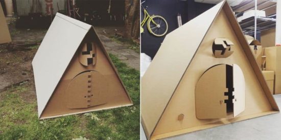 KarTent: Wasserfeste Open-Air Festival Behausung aus Pappe