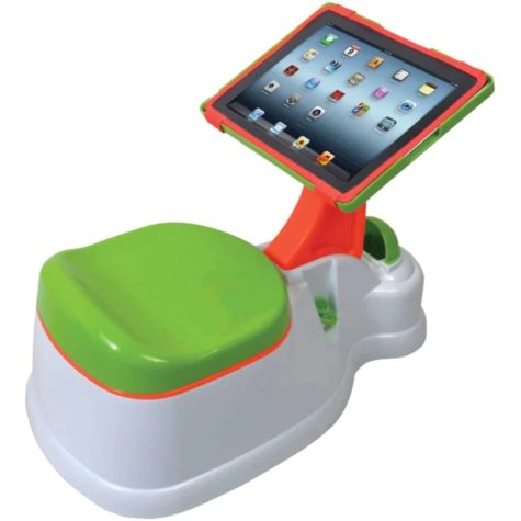 Kinderklo mit iPad-Halterung