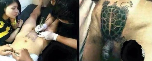 Tattoo des Tages: Die Schildkröte