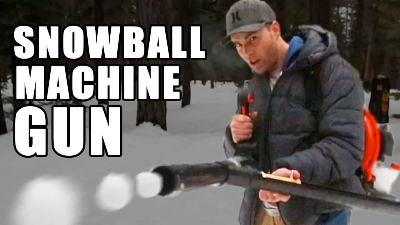 Schneeball Maschinengewehr im Eigenbau