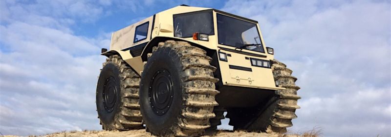 Sherp ATV: Problemlos über Wasser und hohe Hindernisse fahren