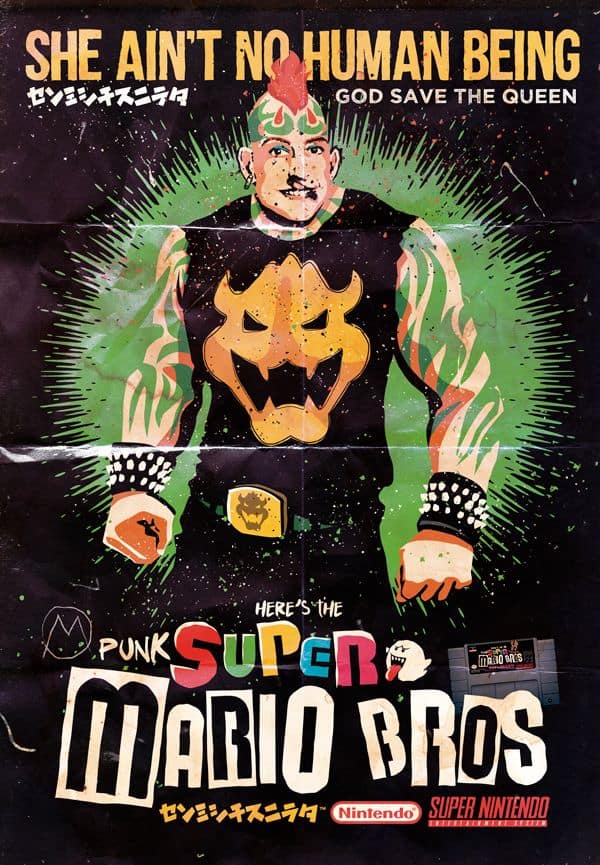 Super MⒶrio Punk: Izgubljeni nivoji Sid & Nancy Nintendo