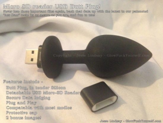 Plugue anal USB