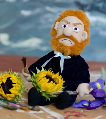 Vincent Van Gogh pluchen pop met afneembaar oor