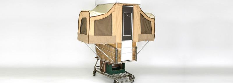 Camper Kart: Eigenheim auf dem Einkaufswagen
