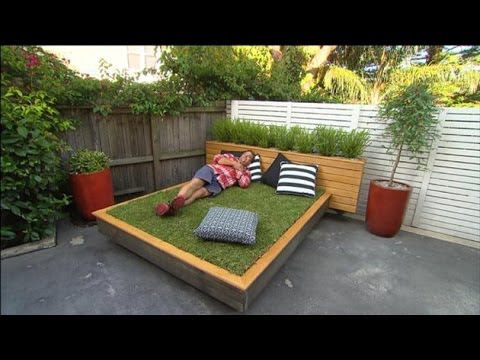 Łóżko z trawy