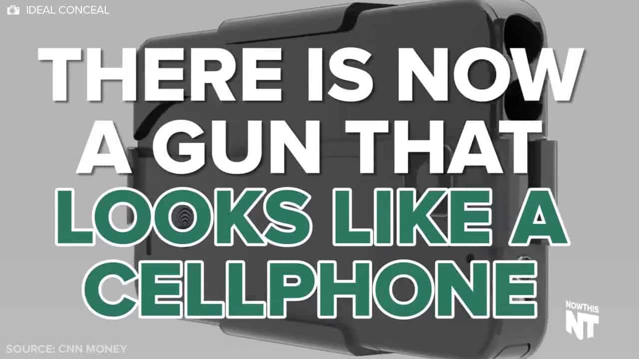 Esta pistola parece un teléfono celular
