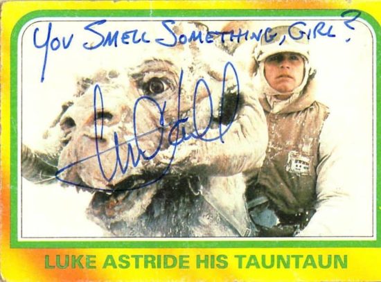 Mark Hamill gosta de dar autógrafos