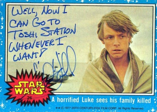Mark Hamill gibt gerne Autogramme