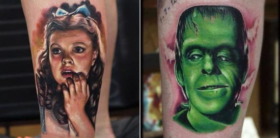 Movie tattoos by Rich Pineda