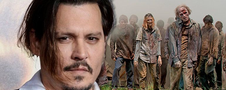 Johnny Depp faris gastadon en "La Marŝanta Morta" Sezono 6