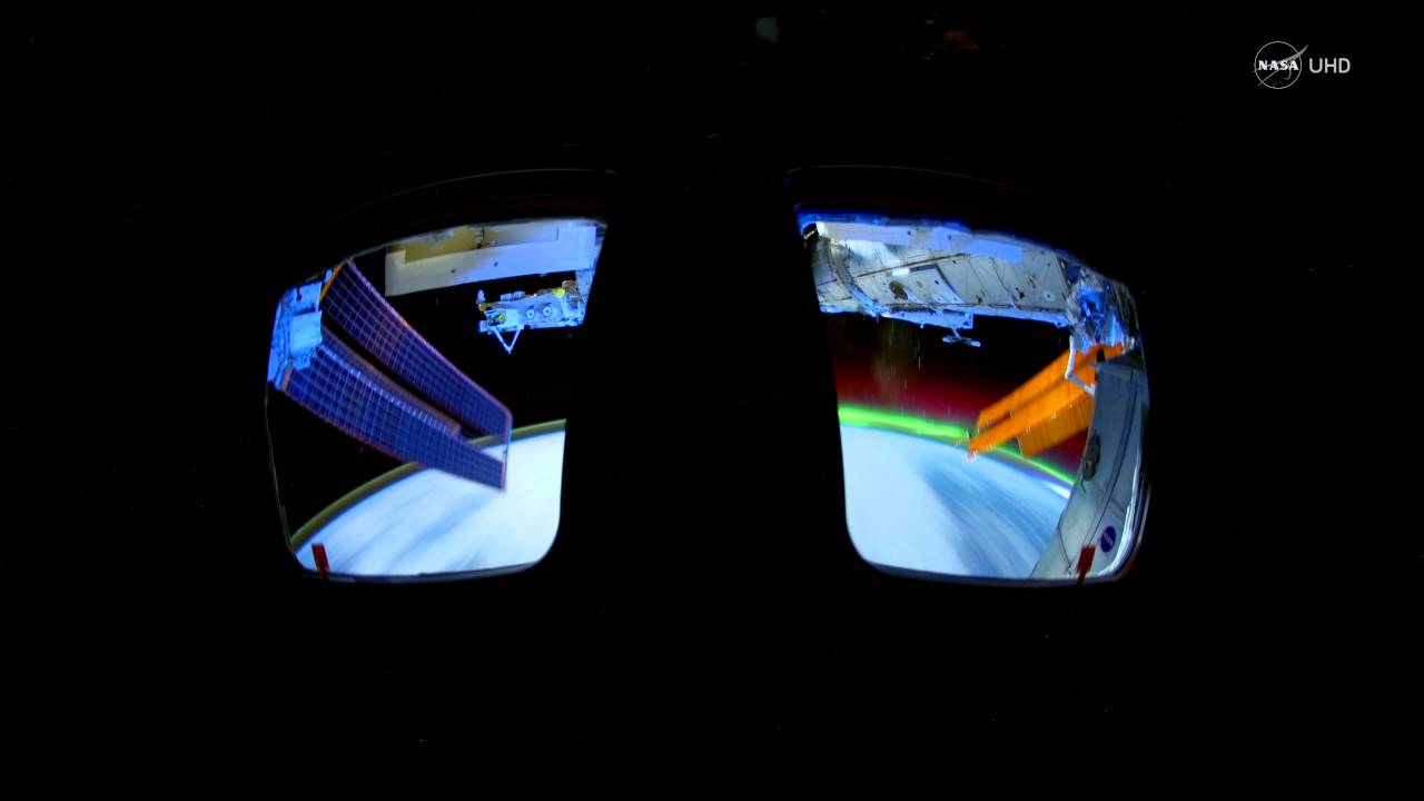 Prachtig noorderlicht gefilmd vanuit de ruimte in Ultra HD