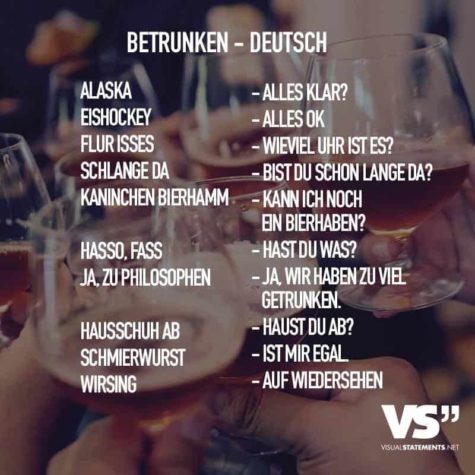 Betrunken - Deutsch