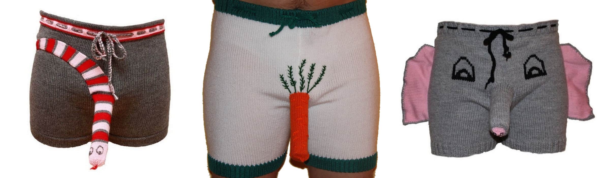 Gestrickte Unterhosen für den Herren